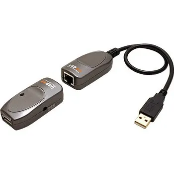 Datový kabel Aten Prodlužovací adaptér USB 2.0 přes TP (RJ45) až 60m, se zdrojem (UCE260) - 14.01.6760