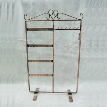 Náušnice Stojan na náušnice vysoký měděný s háčky