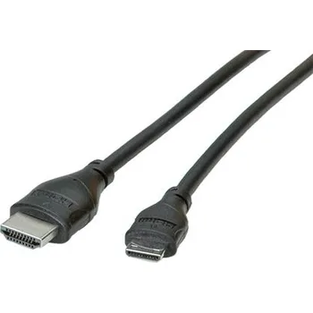 Video kabel ROLINE High Speed HDMI kabel s Ethernetem, HDMI M - mini HDMI M, 0,8m - 11.04.5568