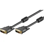 goobay DVI kabel, DVI-D(M) - DVI-D(M), dual link, 20m, s ferity, zlacené konektory (93952) - 11.92.5589
