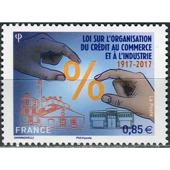 Poštovní známka Post France (2017) MiNr. 6702 ** - Francie - 100 let Zákona o průmyslu a obchodu