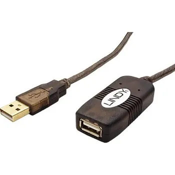 Datový kabel Lindy USB 2.0 aktivní prodlužovací kabel, 20m (42631) - 12.43.1090