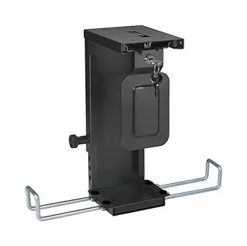 Držák PC ROLINE Držák PC pod desku stolu, uzamykatelný, černý, 10kg - 17.03.1156