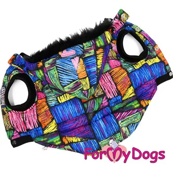 Obleček pro psa For My Dogs Obleček pro psy i fenky – pestrá barevná bunda FMD Velikost: A1