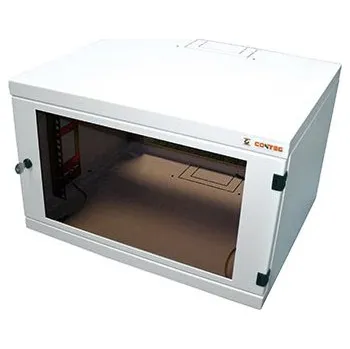 Racková skříň CONTEG 19" rozvaděč, 15U (732mm), hloubka 400, šířka 530, závěsný, EASY, šedý (REN-15-60/40-B) - 21.01.0032