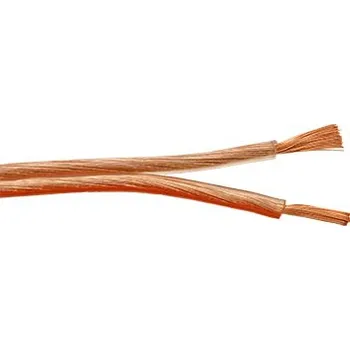 Audio kabel goobay Kabel k reproduktorům, 2x 1,5mm2, OFC měď, trasparentní, 50m (15128) - 11.92.3021