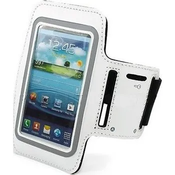 Pouzdro na mobilní telefon Pouzdro na ruku TopQ velikost L bílé (sportovní obal velikost L)