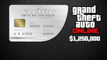 Grand Theft Auto: Online Great White Shark Cash Card 1,250,000$ PC