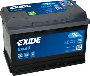 Autobaterie Exide Excell EB741 74Ah 12V 680A