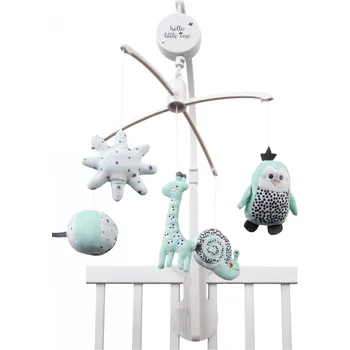 Kolotoč nad postýlku Tiamo Plyšový kolotoč tučňáci