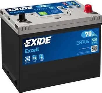 Autobaterie Exide Excell EB704 70Ah 12V 540A