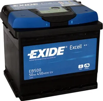 Autobaterie Exide Excell EB501 50Ah 12V 450A