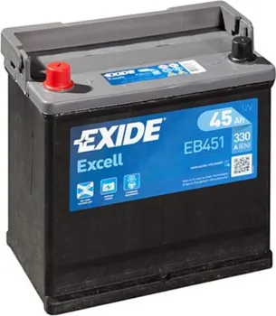 Autobaterie Exide Excell EB451 45Ah 12V 330A