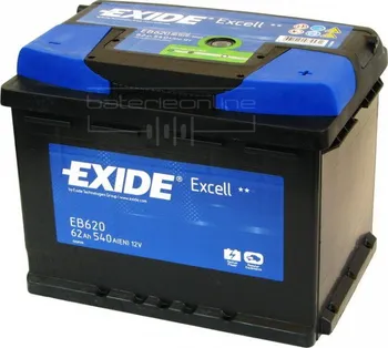 Autobaterie Exide Excell EB620 12V 62Ah 540A