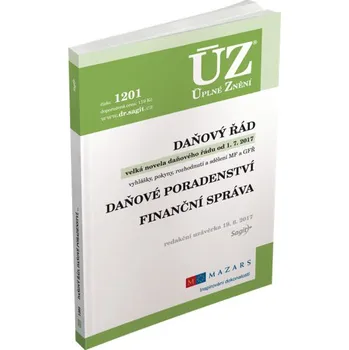 ÚZ 1201: Daňový řád, Finanční správa, Daňové poradenství, Platby v hotovosti - Sagit ÚZ 1201: Daňový řád, Finanční správa, Daňové poradenství, Platby v hotovosti - Sagit