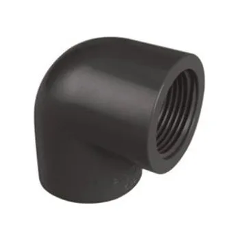 Koleno 90° lepení/závit interní 90x3", ke spojení trubek, PVC, černé, 0.75kg (313410)