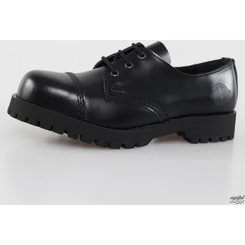 Pánská zimní obuv boty kožené unisex - Black Polido - NEVERMIND - 10103S_PolidoBlack