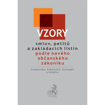 Vzory smluv, petitů a zakládacích listin podle nového občanského zákoníku - JUDr. Martin Vychopeň a další