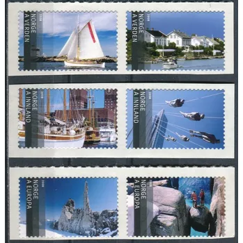 Poštovní známka (2008) MiNr. 1649 - 1654 ** - Norsko - Cestovní ruch