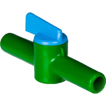 Vodovodní potrubí Kohout PP/HDPE, Provedení: Přímý 2cestný, Vrtání [mm]: 12,7, Vnější průměr [mm]: 15