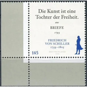Poštovní známka (2009) MiNr. 2765 ** - Německo - 250. narozeniny Friedricha von Schillera