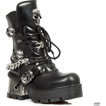 Dámské lodičky boty na podpatku unisex - Itali Negro - NEW ROCK - M.1074-C1