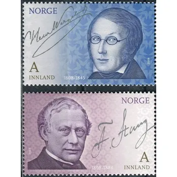 Poštovní známka (2008) MiNr. 1647 - 1648 ** - Norsko - 200. narozeniny Frederika Stanga a Henrika Wergelanda