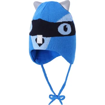 Čepice Reima Dětská čepice se zavazováním Badria 518233 - modrá - 46 cm