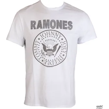 Pánské tričko Tričko metal pánské Ramones - LOGO - AMPLIFIED - AV210RLW - S