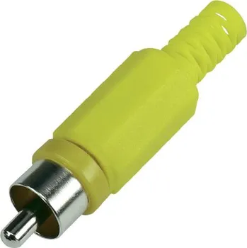 Elektrický konektor Konektor CINCH vidlice plastový žlutý