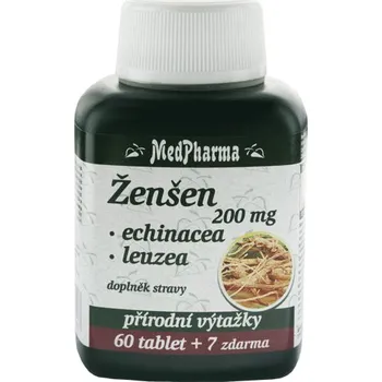 Přírodní produkt MedPharma Žen-šen + echinacea + leuzea