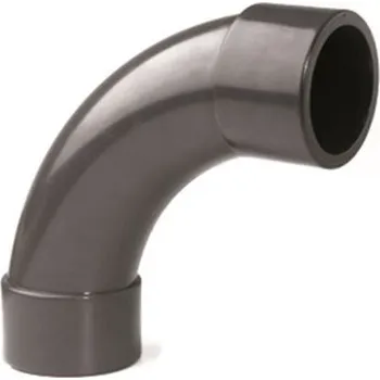 Oblouk 90° lepení/lepení - průměr 50mm, k propojení trubek, PT, černý, 0.16kg (317384)