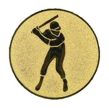 Cinkili Emblém CE011 baseball Velikost: 2,5 cm, Barva: Bronz