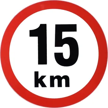 Nálepka omezená rychlost 15 Km ø 190 mm