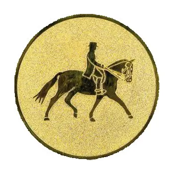 Cinkili Emblém CE065 dostihy Velikost: 2,5 cm, Barva: Stříbro