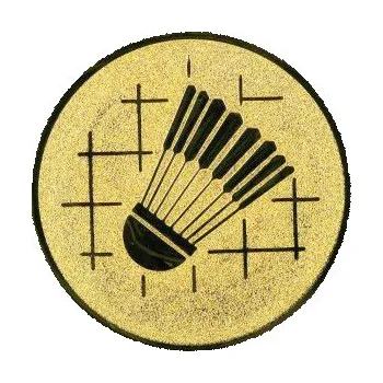 Cinkili Emblém CE034 badminton Velikost: 2,5 cm, Barva: Bronz