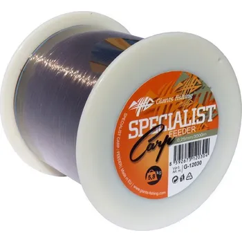 Rybářský vlasec Giants Fishing Specialist Carp Feeder 3000 m hnědý, 0,25 mm