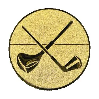 Cinkili Emblém CE110 golf Velikost: 2,5 cm, Barva: Stříbro