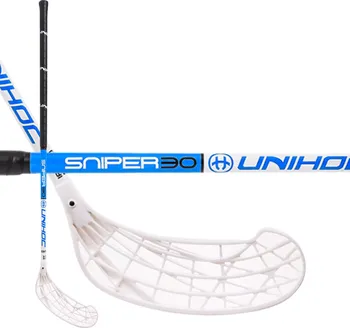 Florbalová hůl Unihoc Sniper 30 100 cm modrá pravá