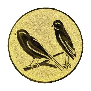 Cinkili Emblém CE102 ptáci Velikost: 5 cm, Barva: Zlato