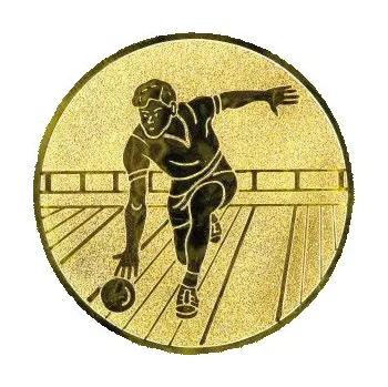Cinkili Emblém CE155 bowling Velikost: 2,5 cm, Barva: Zlato