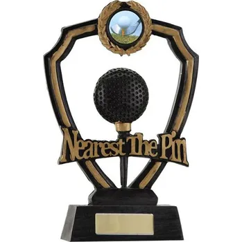 Cinkili Trofej plaketa CRF0110 golfový míček Nearest The Pin Výška 18,5cm