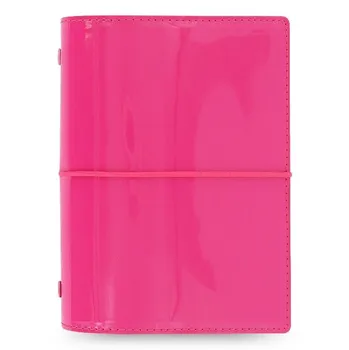 Diář Filofax Domino Patent A7 Pocket, růžový