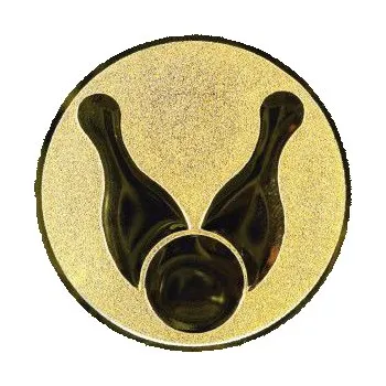 Cinkili Emblém CE041 kuželky Velikost: 2,5 cm, Barva: Zlato