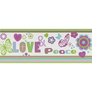 Tapeta Rasch 478518 Papírová bordura na zeď Kids Teens, rozměry 0,24 x 5 m