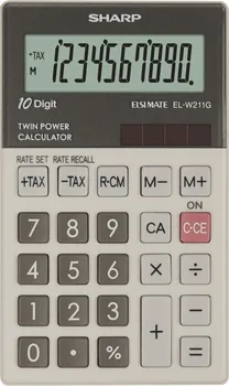 Kalkulačka Sharp EL-W211G šedá