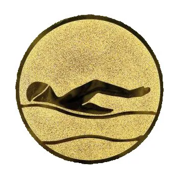 Cinkili Emblém CE015 plavání Velikost: 2,5 cm, Barva: Zlato