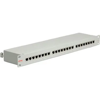 Patch panel ROLINE Patchpanel 19'' kat. 5e STP, 24 portů, šedý