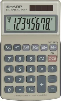 Kalkulačka Sharp EL-240SA stříbrná