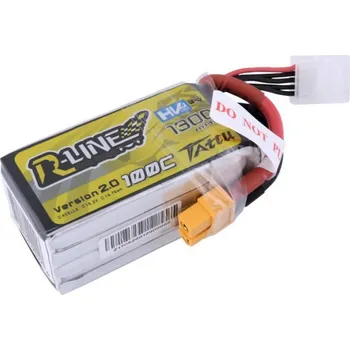 RC vybavení GENS ACE LIPO TATTU R-Line FPV serie - 4S 1300mAh 15,2V 4S1P HV (100C) Version 2.0